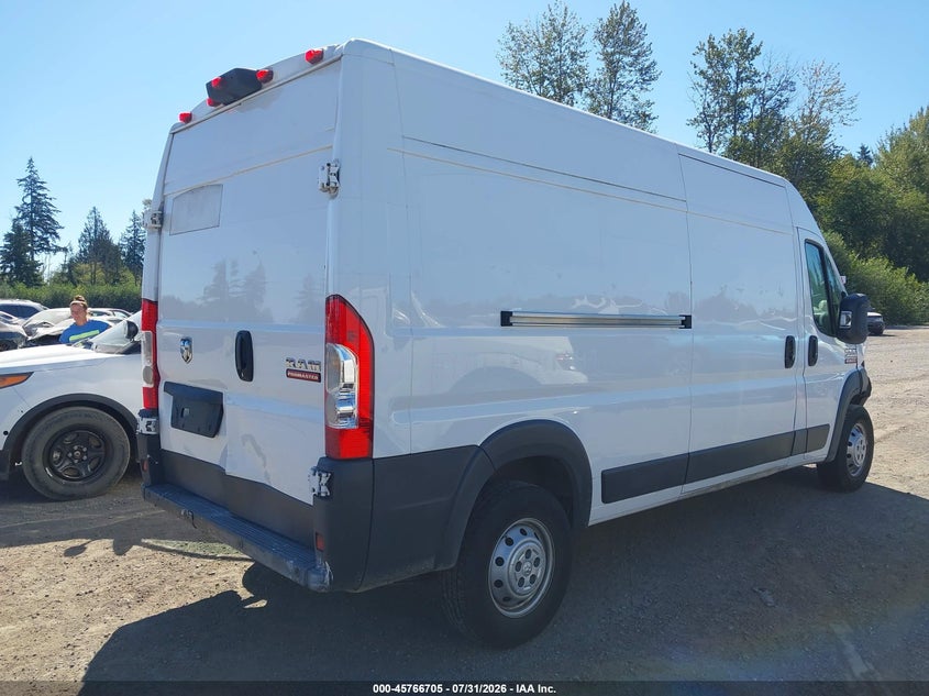 Vin: 3c6trvdg2je157150, lot: 46265454, ram promaster 2500 high roof 159 wb 20184
