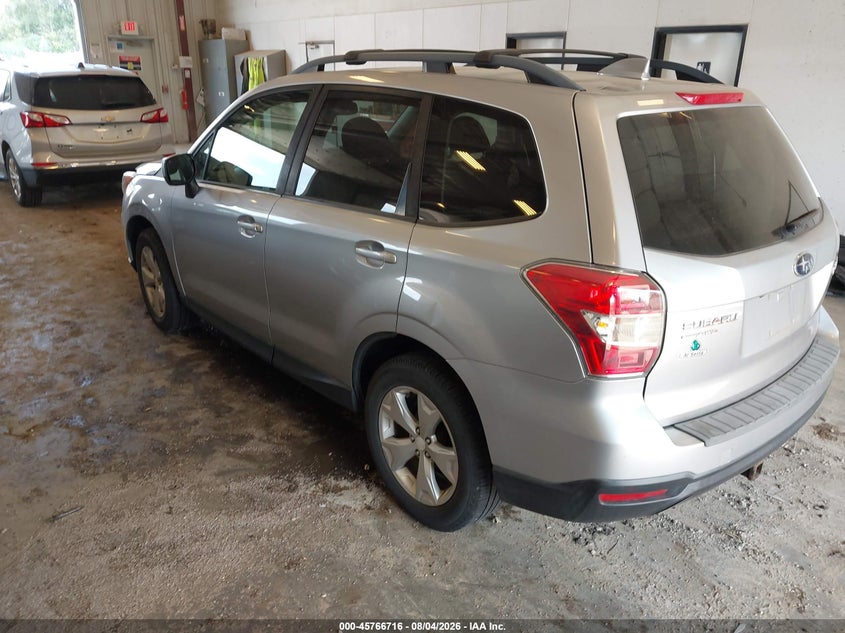 Vin: jf2sjadc6gh557735, lot: 46265465, subaru forester 2.5i premium 20163