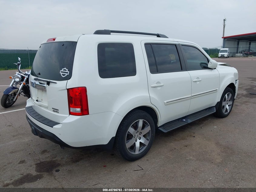 Vin: 5fnyf4h94cb055388, lot: 46265513, honda pilot touring 20124