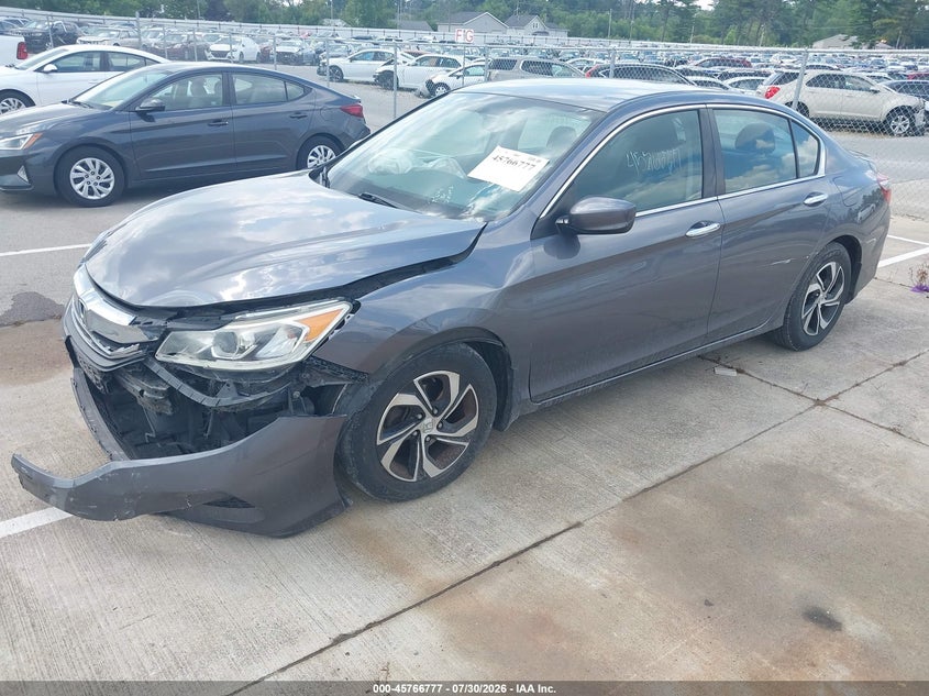 Vin: 1hgcr2f36ga072553, lot: 46265526, honda accord lx 20162