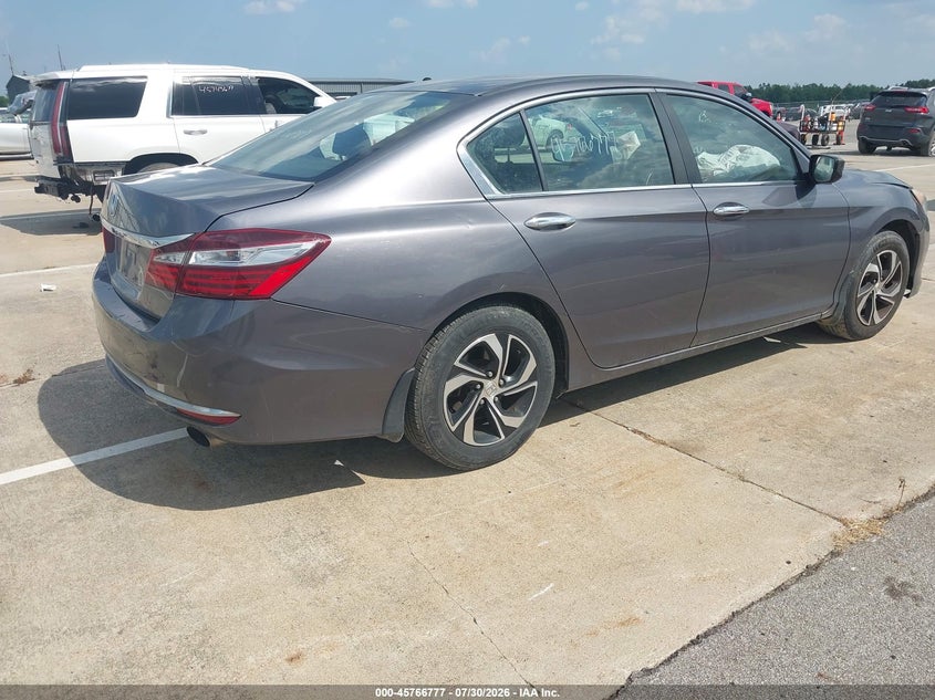 Vin: 1hgcr2f36ga072553, lot: 46265526, honda accord lx 20164