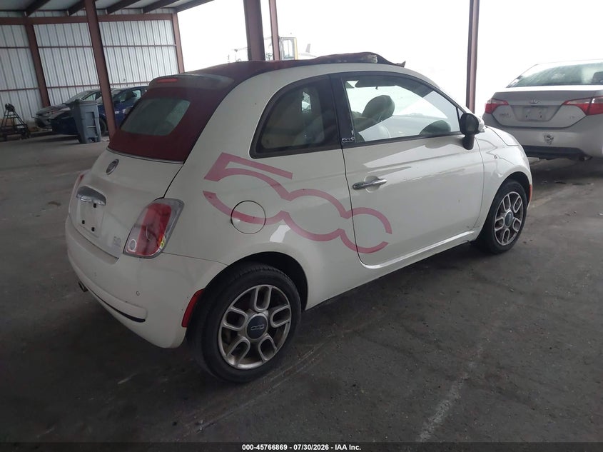 2013 FIAT 500C auction photo 4