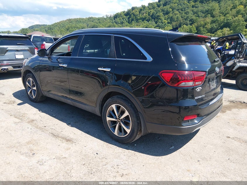 Vin: 5xyph4a55kg506526, lot: 46265656, kia sorento 3.3l ex 20193