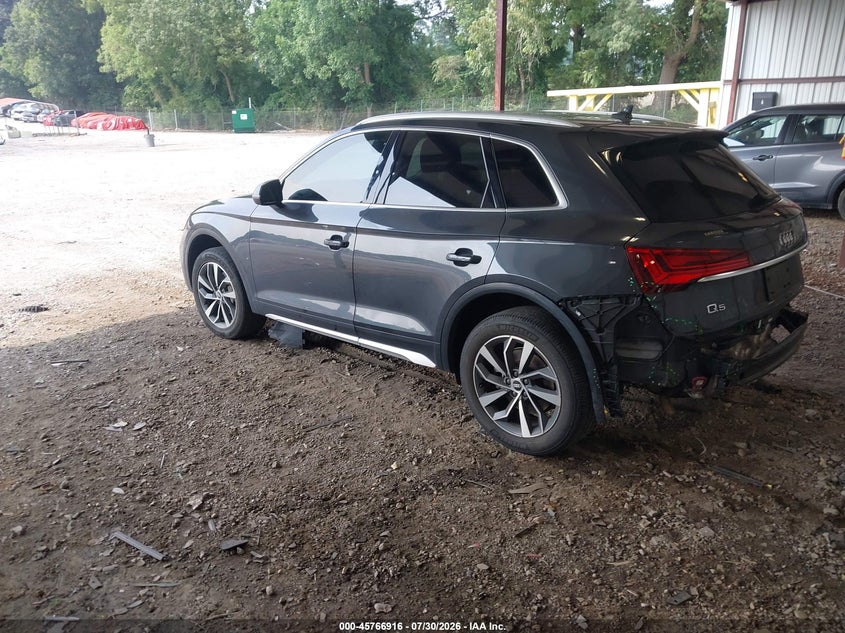 Vin: wa1baafy4m2030518, lot: 46265665, audi q5 premium plus 45 tfsi quattro s tronic 20213