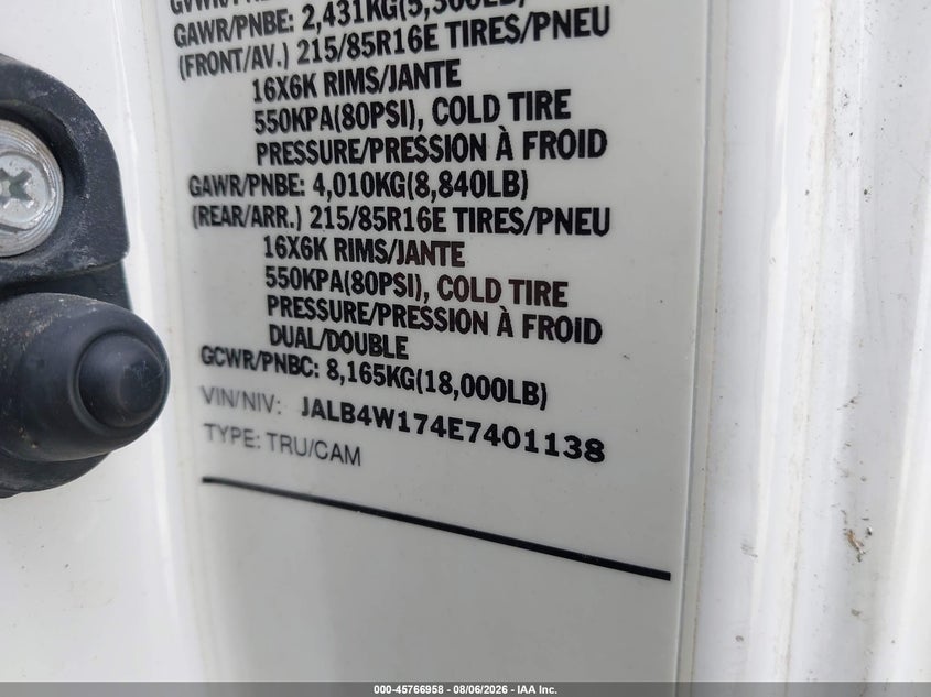 2014 ISUZU NPR DSL REG AT ECO-MAX auction photo 8