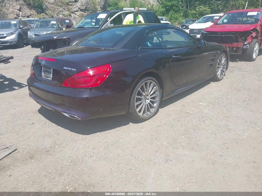 Vin: wddjk6ga2hf047609, lot: 46265715, mercedes-benz sl 450 20174