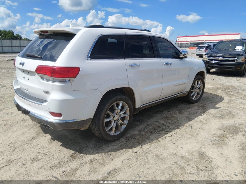 Vin: 1c4rjfjt1fc831000, lot: 46265756, jeep grand cherokee summit 20154