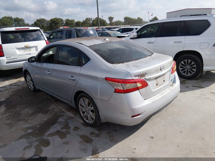 Vin: 3n1ab7ap7dl662947, lot: 46265786, nissan sentra sl 20133