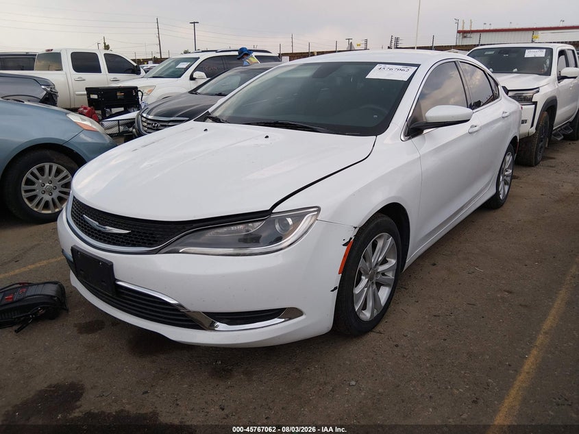 Vin: 1c3cccab5fn742318, lot: 46265812, chrysler 200 limited 20152