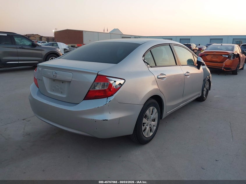 Vin: 19xfb2f51ce073733, lot: 46265814, honda civic lx 20124