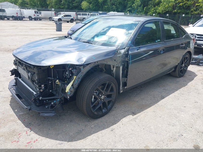 2026 Honda Civic, Front End, IAAI, VIN 2HGFE4F80TH346289 — photo 2