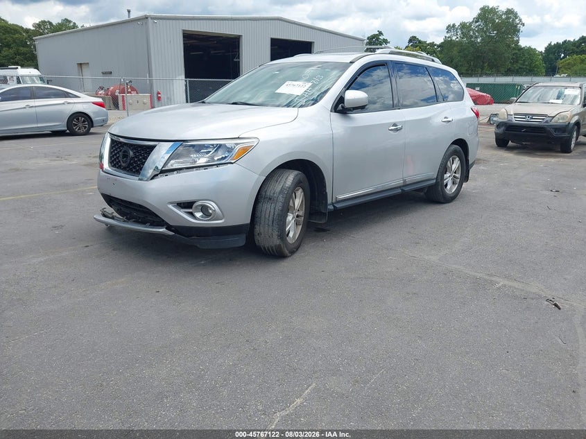 Vin: 5n1ar2mm7ec624091, lot: 46265871, nissan pathfinder platinum 20142