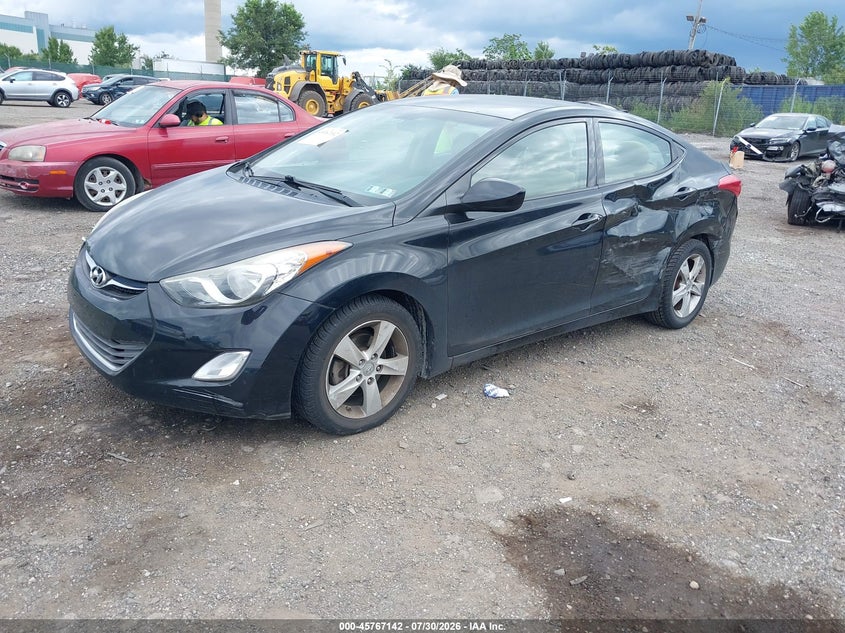 Vin: 5npdh4ae1dh411203, lot: 46265891, hyundai elantra gls 20132
