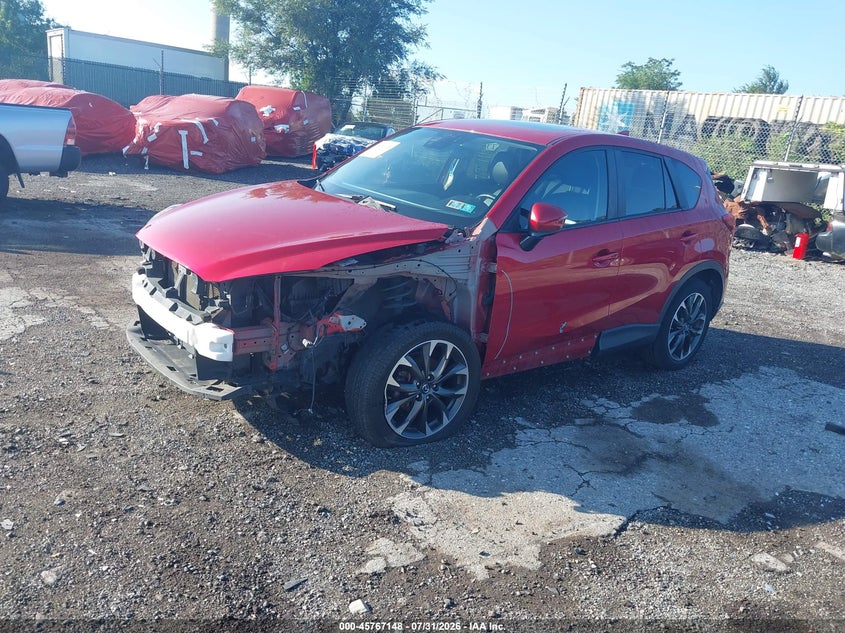 Vin: jm3ke4dy3g0699028, lot: 46265897, mazda cx-5 grand touring 20162