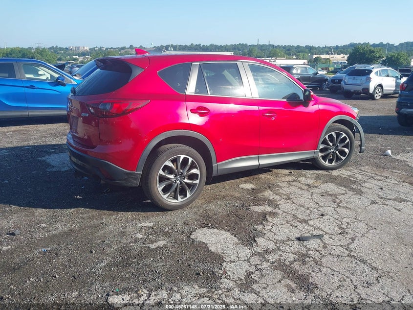 Vin: jm3ke4dy3g0699028, lot: 46265897, mazda cx-5 grand touring 20164
