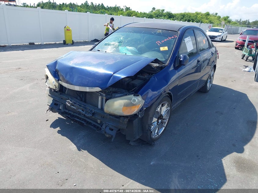 2009 KIA SPECTRA SEDAN 2.0L I-4 DOHC, VVT, 138HP