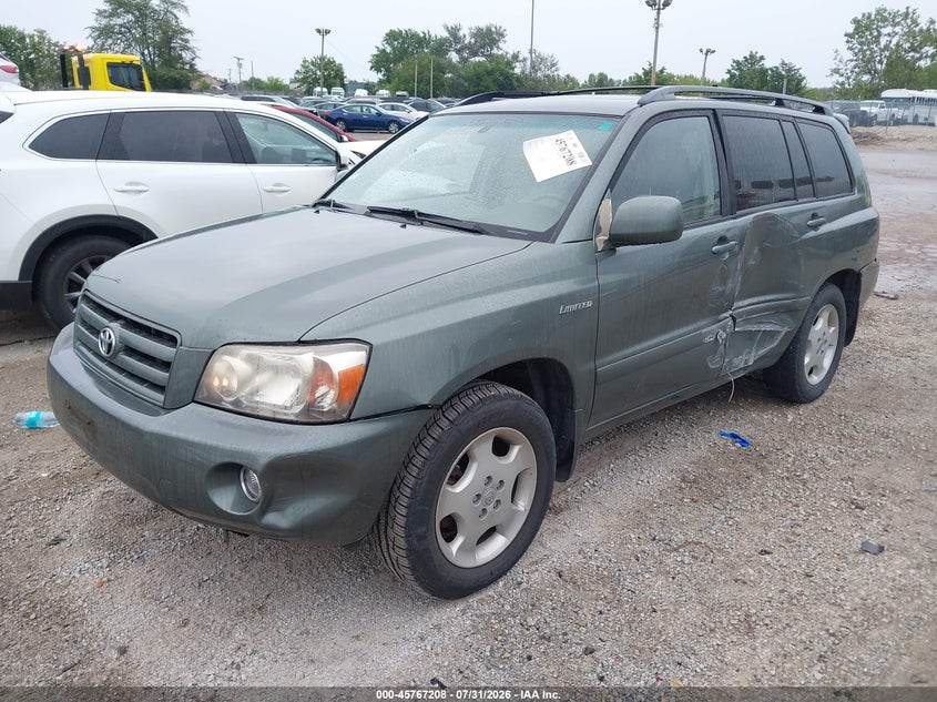 2006 Toyota Highlander, Левый бок, IAAI, VIN JTEDP21AX60108100 — фото 2