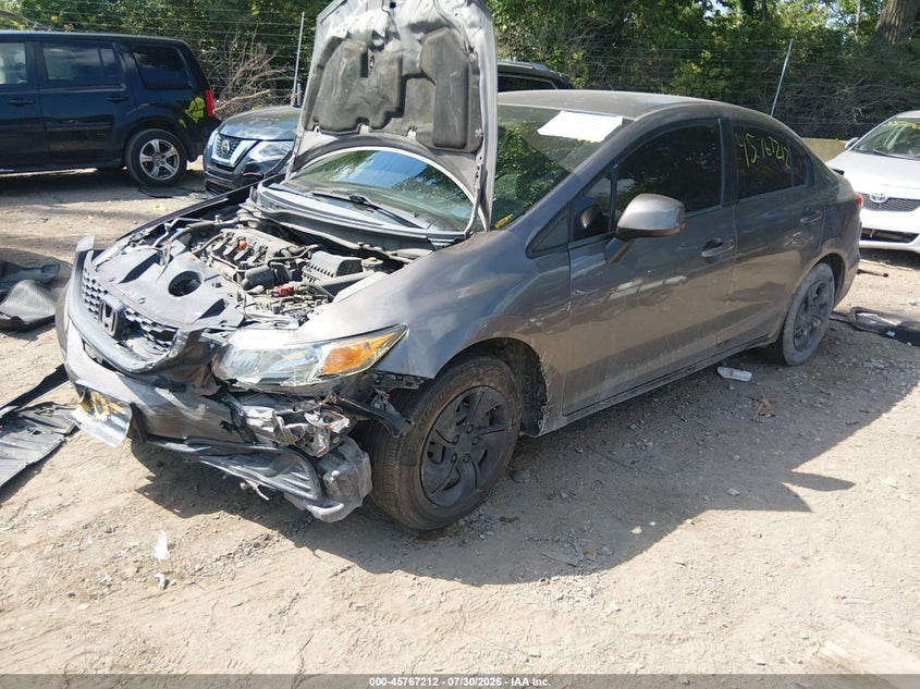 Vin: 19xfb2f5xde026962, lot: 46265961, honda civic lx 20132