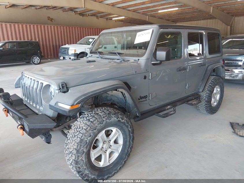Vin: 1c4hjxdg5nw165398, lot: 46266000, jeep wrangler unlimited sport s 4x4 20222