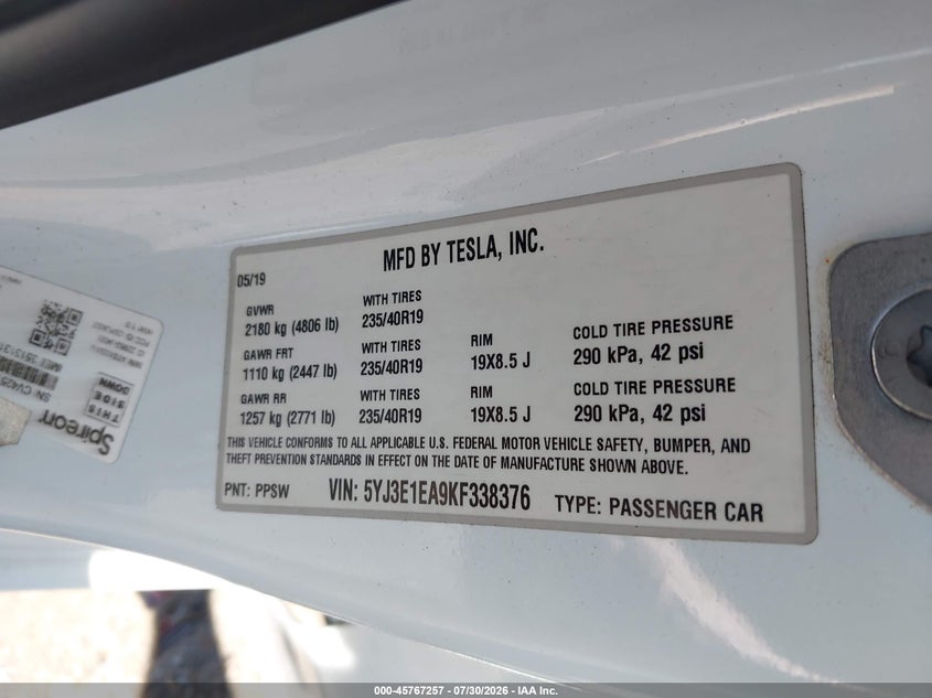 TESLA MODEL 3 - zdjęcie 9