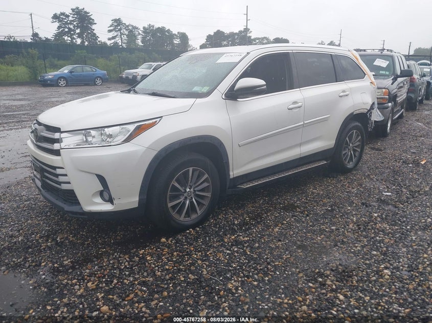 Vin: 5tdjzrfh8ks628805, lot: 46266007, toyota highlander xle 20192