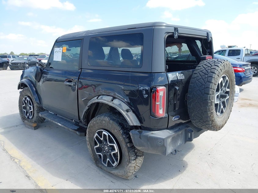 Vin: 1fmde5ah5nla81499, lot: 46266020, ford bronco outer banks 20223