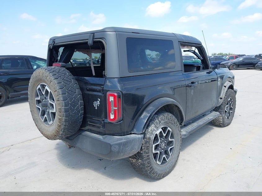 Vin: 1fmde5ah5nla81499, lot: 46266020, ford bronco outer banks 20224