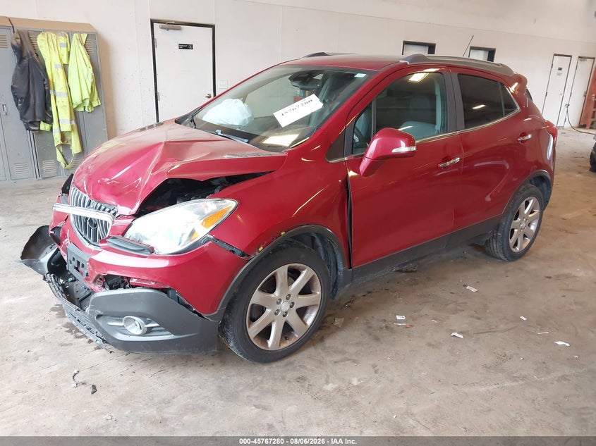 Vin: kl4cjcsb1fb213606, lot: 46266029, buick encore leather 20152