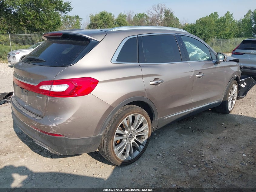 Vin: 2lmpj8lr1jbl40083, lot: 46266043, lincoln mkx reserve 20184