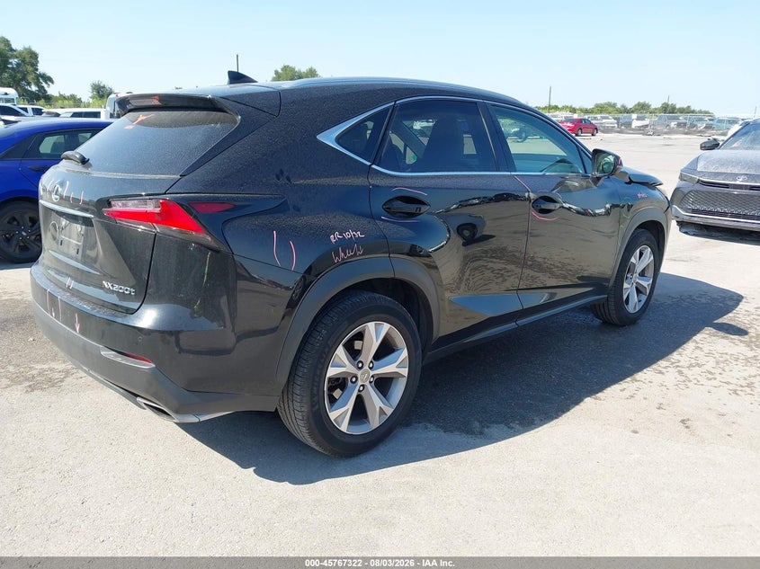 Vin: jtjyarbz8h2068298, lot: 46266071, lexus nx 200t 20174
