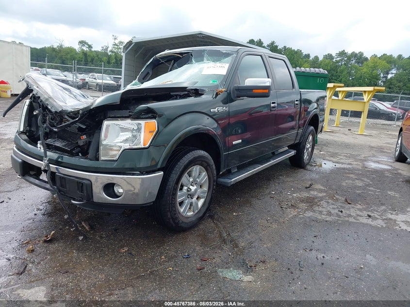 Vin: 1ftfw1et0cfb00554, lot: 46266136, ford f-150 lariat 20122