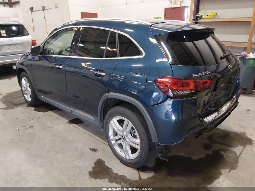 Vin: w1n4n4hb5mj243490, lot: 46266170, mercedes-benz gla 250 4matic 20213