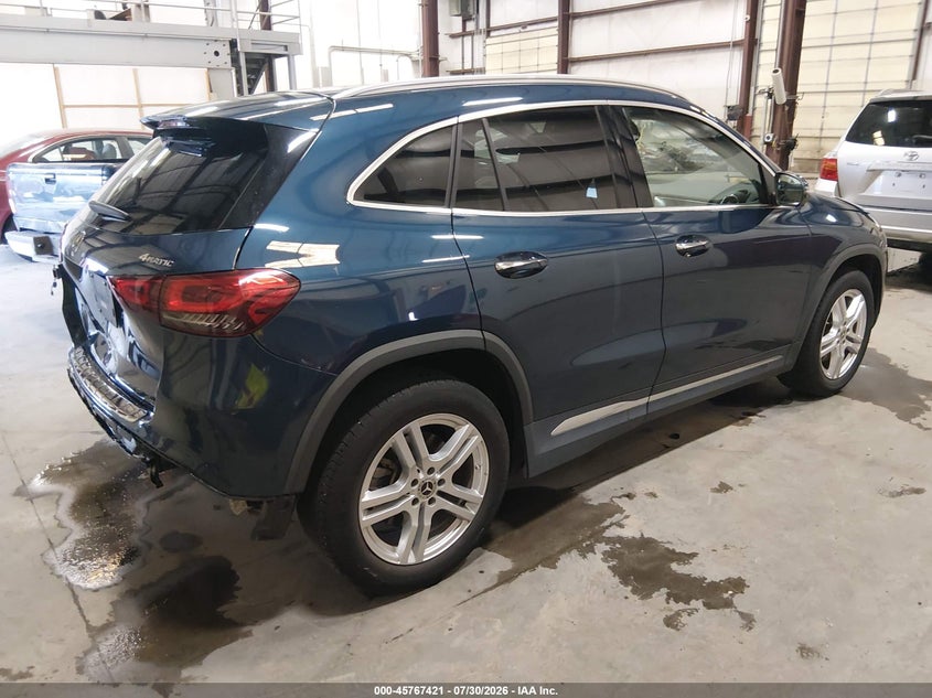 Vin: w1n4n4hb5mj243490, lot: 46266170, mercedes-benz gla 250 4matic 20214