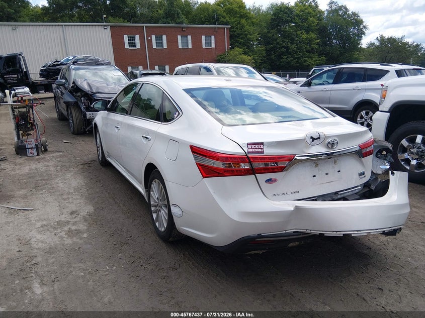 2015 TOYOTA AVALON HYBRID auction photo 3