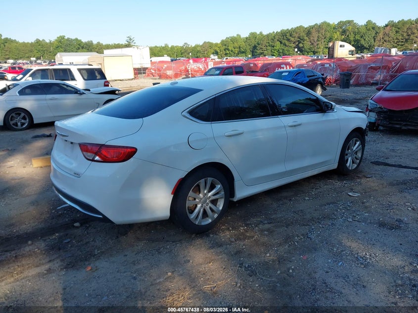 Vin: 1c3cccab8fn587442, lot: 46266187, chrysler 200 limited 20154