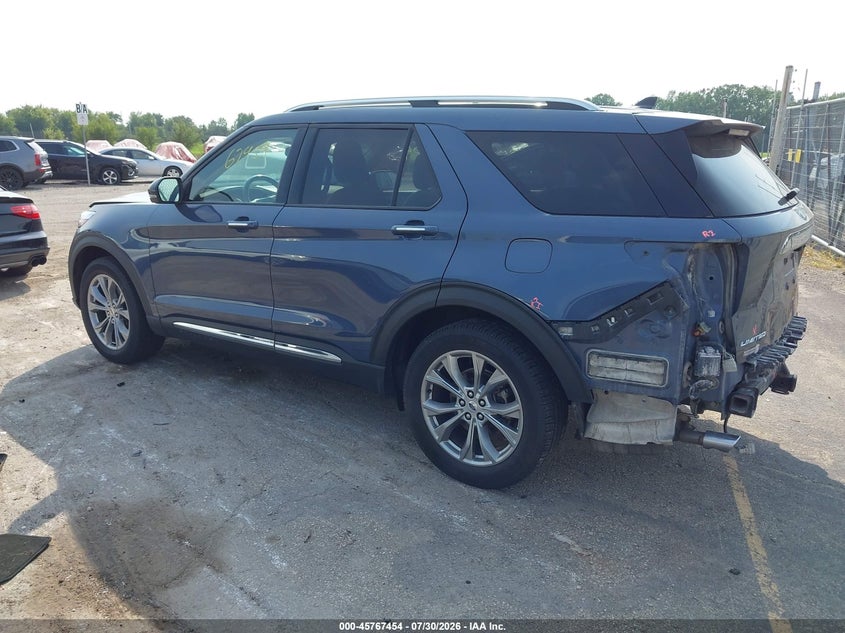 Vin: 1fmsk8fh7mgc25698, lot: 46266203, ford explorer limited 20213