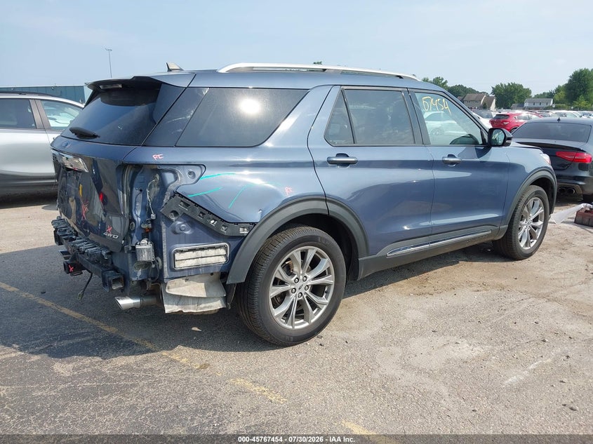 Vin: 1fmsk8fh7mgc25698, lot: 46266203, ford explorer limited 20214