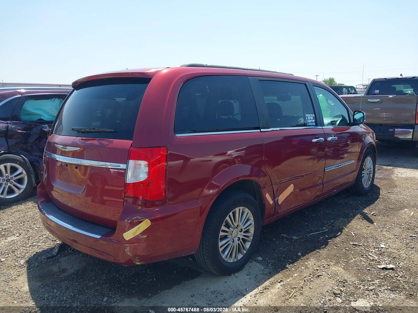 Vin: 2c4rc1cg8dr769435, lot: 46266237, chrysler town & country touring-l 20134
