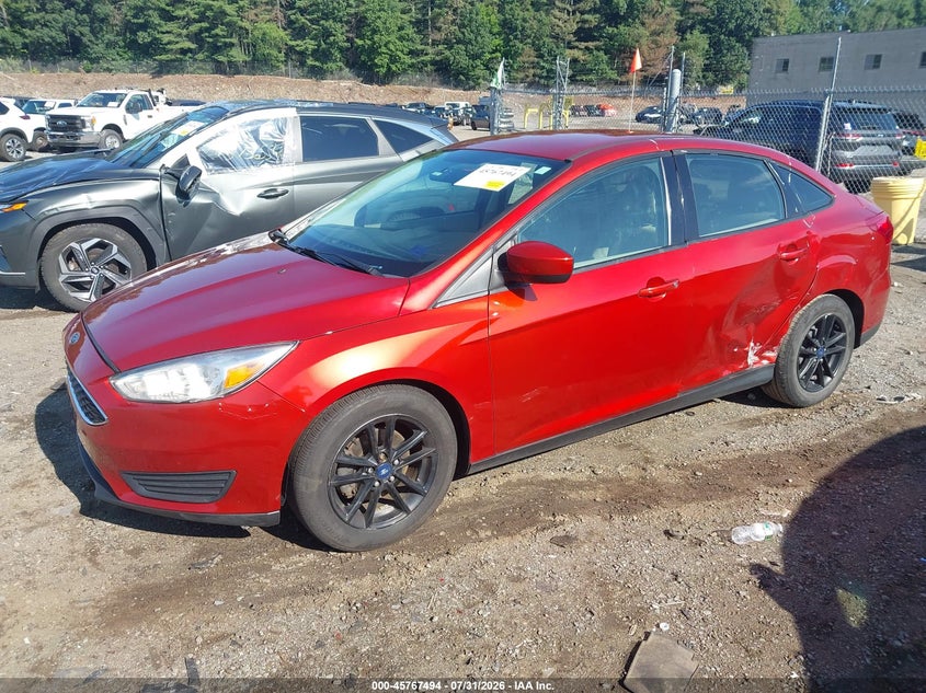 Vin: 1fadp3f25jl252257, lot: 46266243, ford focus se 20182