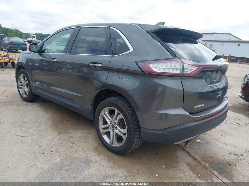 Vin: 2fmtk4k99fbb61430, lot: 46266263, ford edge titanium 20153