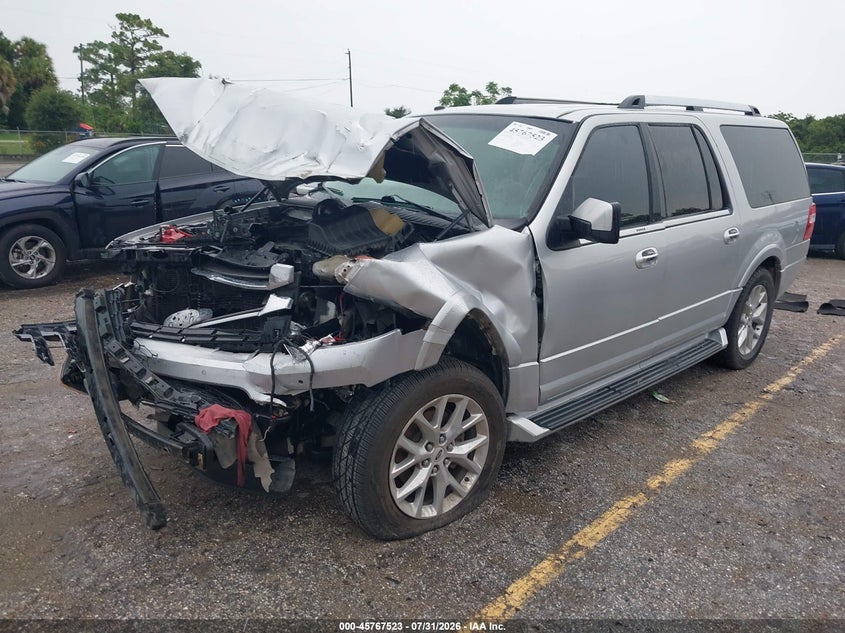 Vin: 1fmjk1kt2hea04637, lot: 46266272, ford expedition el limited 20172