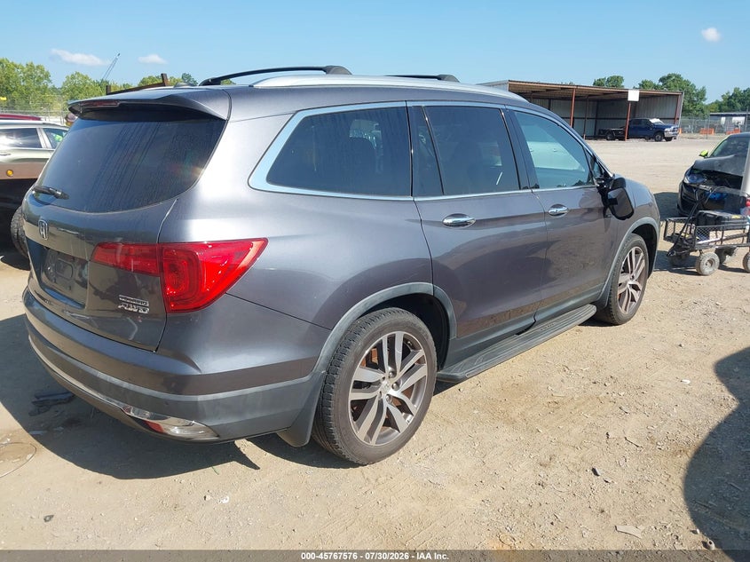 Vin: 5fnyf6h97gb040966, lot: 46266325, honda pilot touring 20164