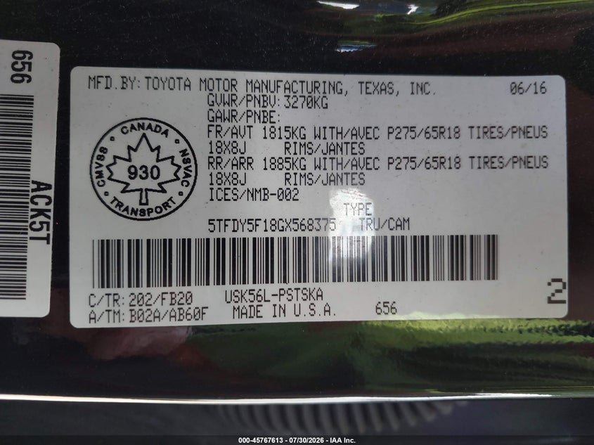TOYOTA TUNDRA - zdjęcie 9