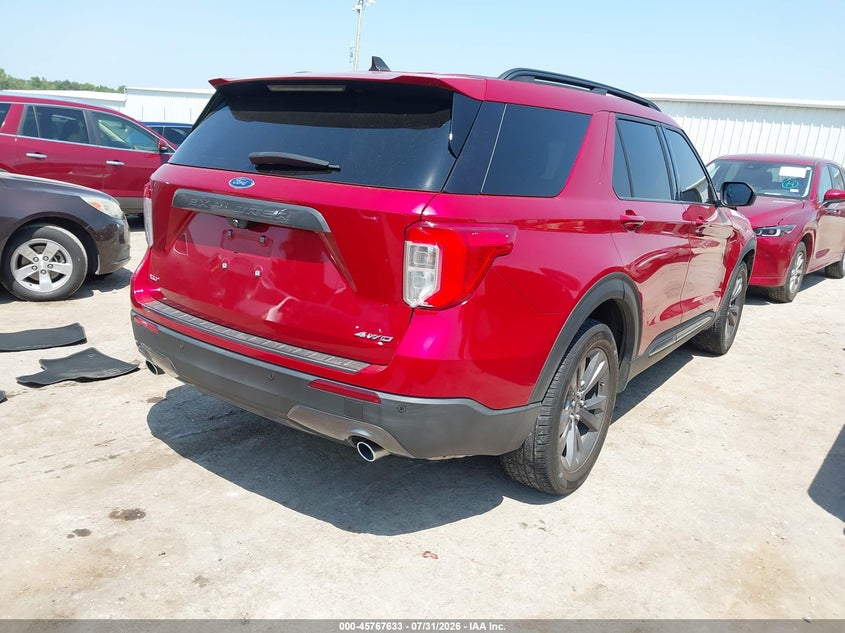 Vin: 1fmsk8dh1mgc28485, lot: 46266382, ford explorer xlt 20214