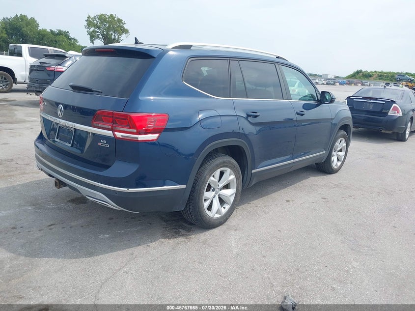 Vin: 1v2mr2ca2jc535532, lot: 46266414, volkswagen atlas 3.6l v6 sel 20184