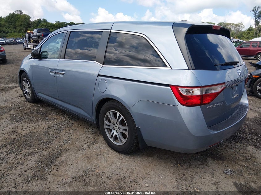 Vin: 5fnrl5h64cb026658, lot: 46266522, honda odyssey ex-l 20123