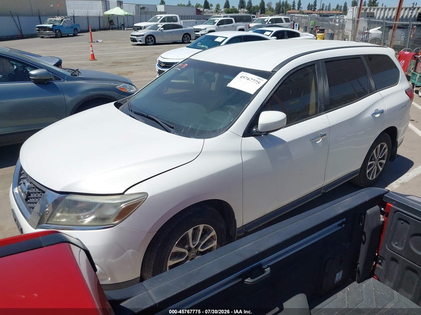 Vin: 5n1ar2mnodc674371, lot: 46266524, nissan pathfinder s 20132