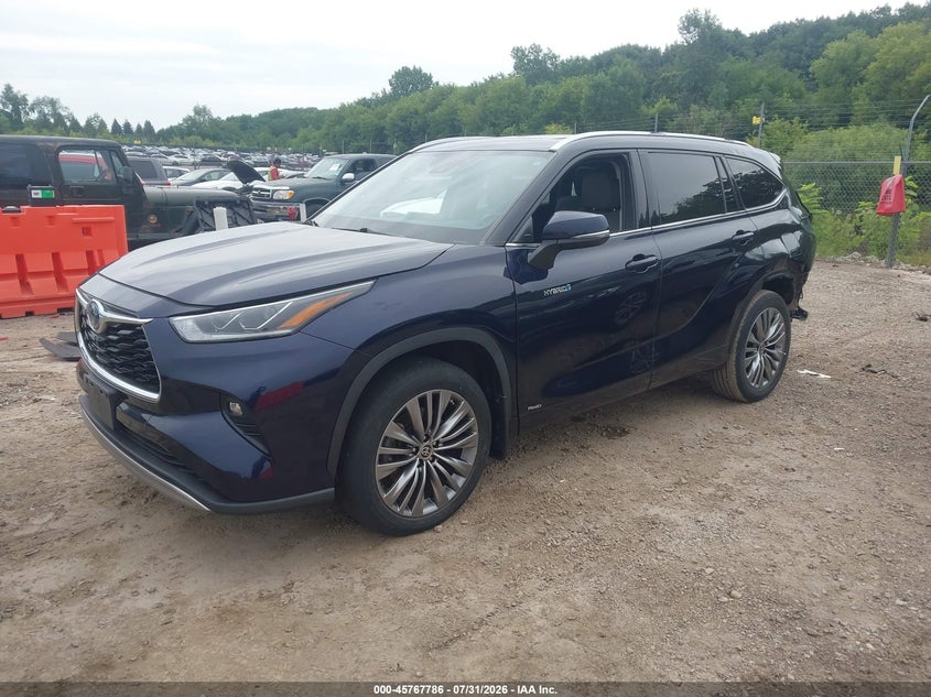 Vin: 5tdebrch8ls011660, lot: 46266535, toyota highlander hybrid platinum 20202