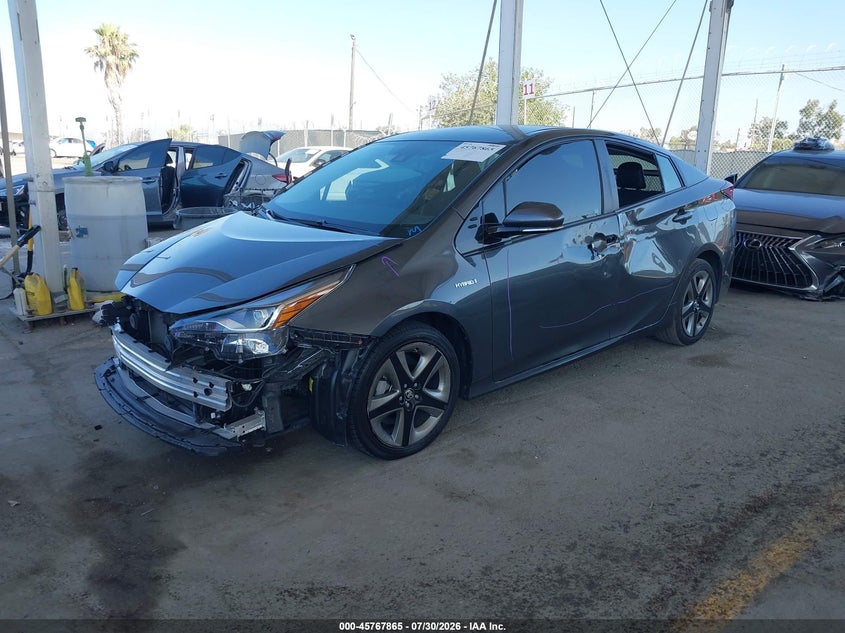 Vin: jtdkarfu2k3087454, lot: 46266613, toyota prius xle 20192