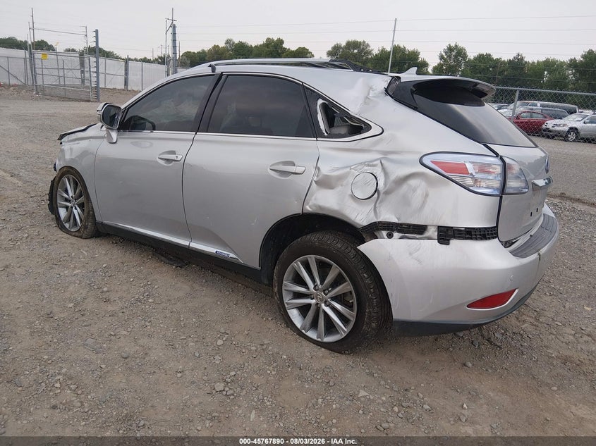 Vin: jtjbc1ba9c2431051, lot: 46266639, lexus rx 450h 20123